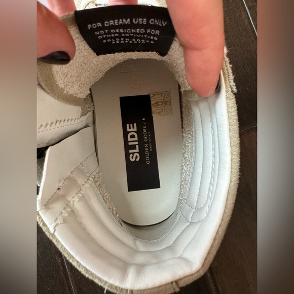 Golden Goose Mens Slide in military green suede with star and white flash - Picture 2 of 10